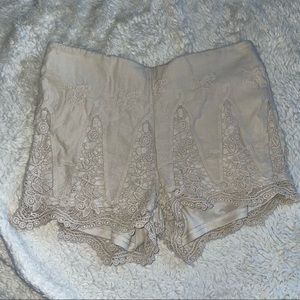 Cream Boom Boom Jeans Shorts